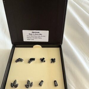 Black Onyx Bomb Party studs